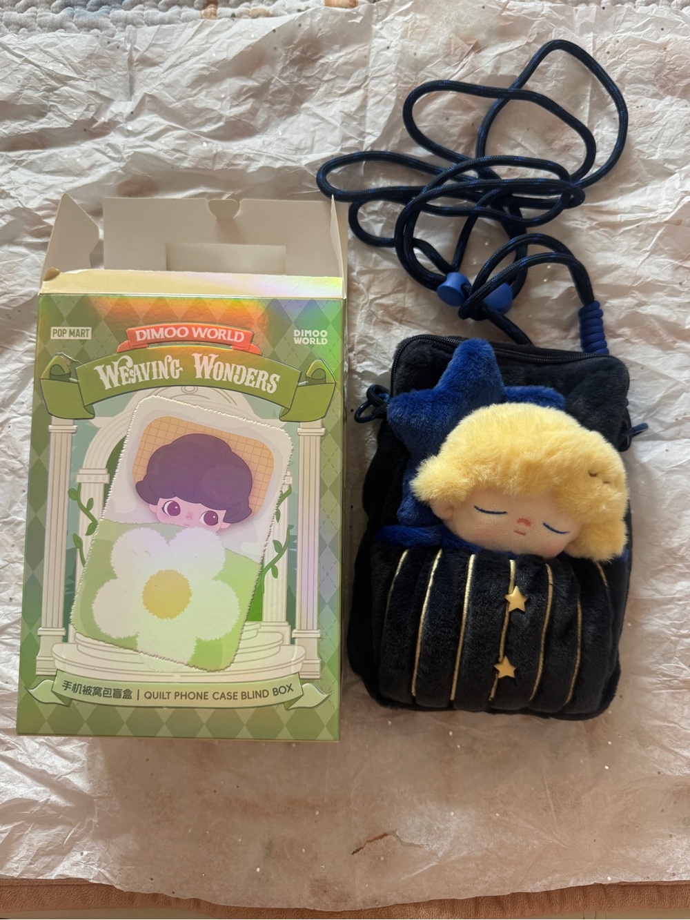 Pop Mart Dimoo Weaving Wonders Quilt Blind Box Phone Case - Star Catcher